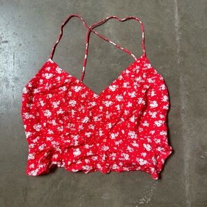 Cute Floral Crop Top